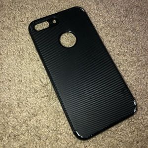 Black carbon fiber iPhone 8 Plus case